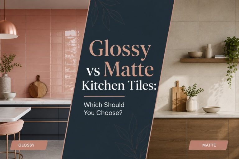 glossy vs matte kitchen tiles