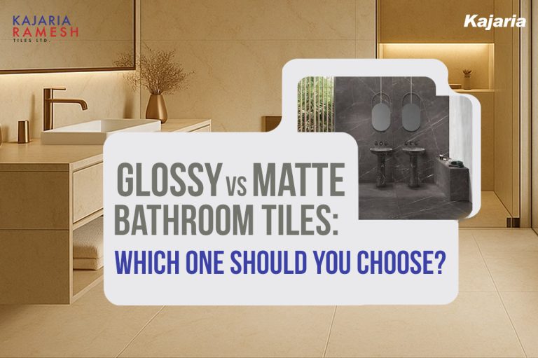 Glossy vs matte bathroom tiles